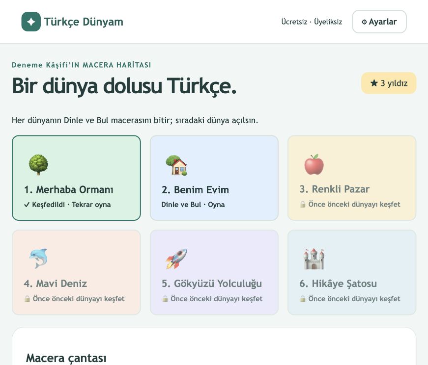Önceki prototipin ekran görüntüsü