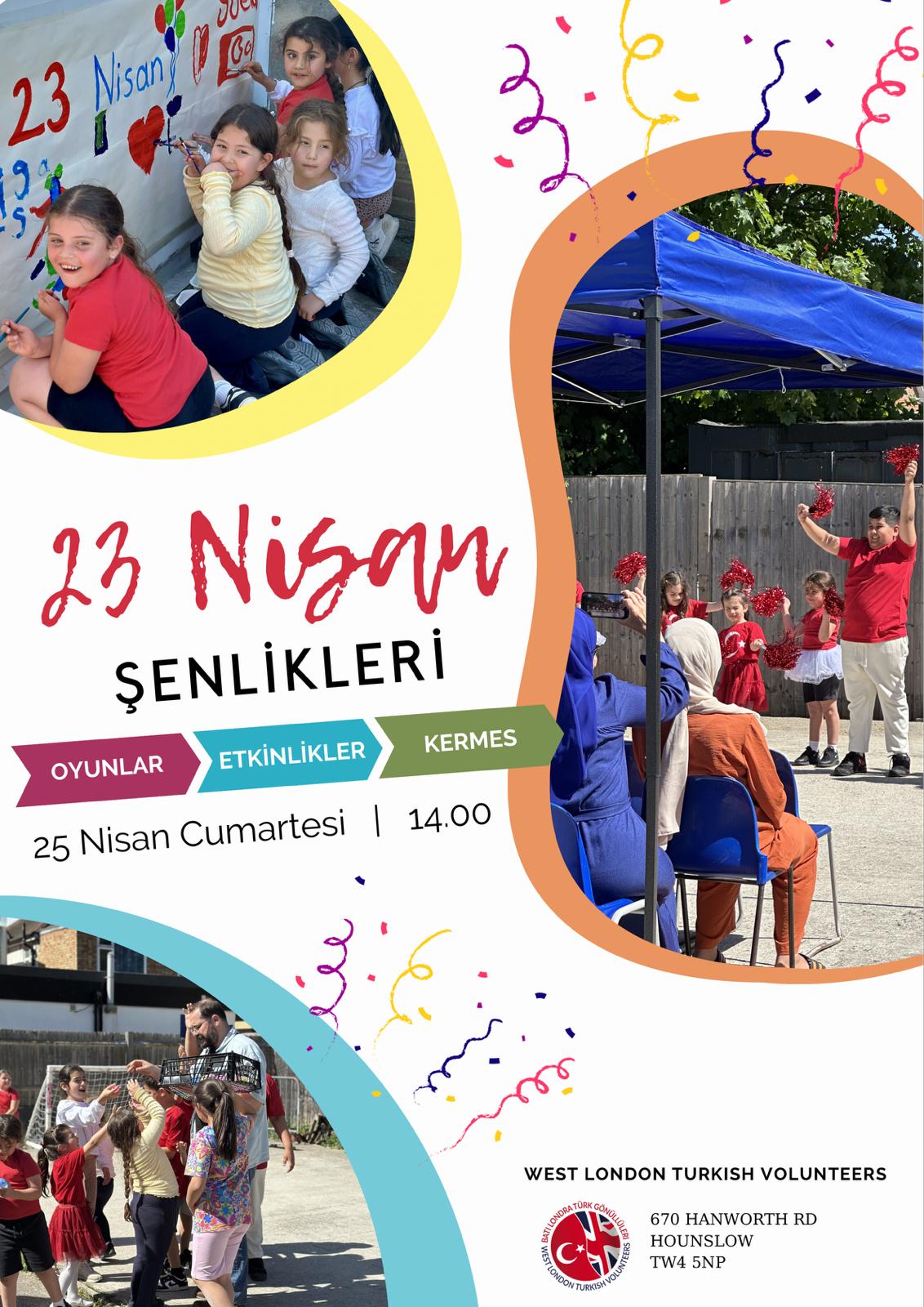 23 Nisan Şenlikleri Davet Posteri